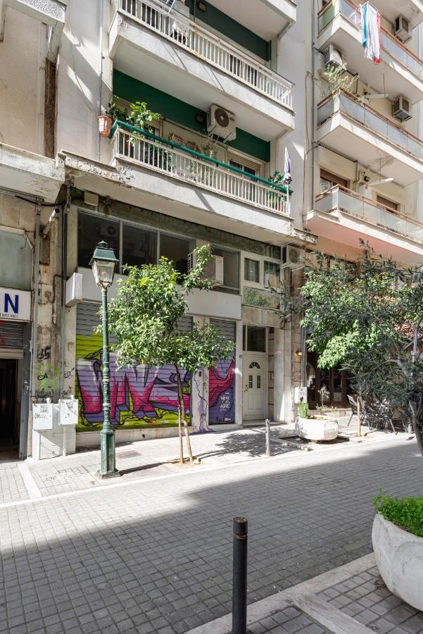 Ferienwohnung Downtown Studio Thessaloniki Exterior foto